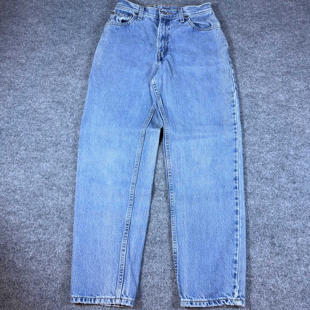 Vintage Levis 550 Relaxed Fit Tapered Leg Light Wash Denim Jeans High Rise 26x29